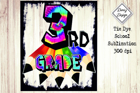 3rd-Grade Tie Dye Sublimation: A Vibrant Embroidery Design