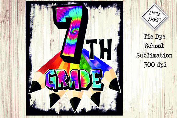 7th-Grade Tie Dye Sublimation for Embroidery