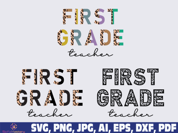 A Designer's Take on the First Grade Teacher Half Leopard Embroidery