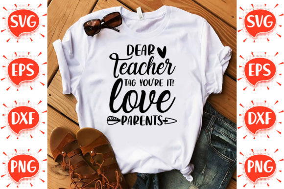 A Sweet 'Dear Teacher' Tag for Embroidered Gifts