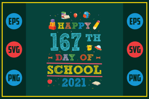 Happy 167th Day of School 2021: A Unique Embroidery Design
