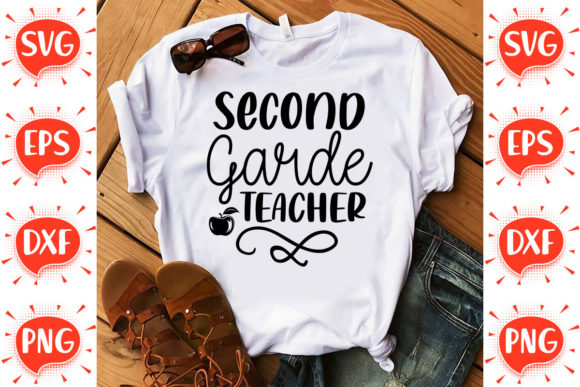 Second Grade Teacher: A Charming Embroidery Design