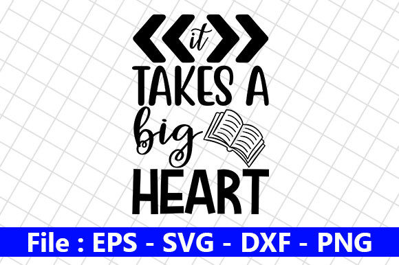 Teacher Quotes Design: A Big Heart for Embroidery