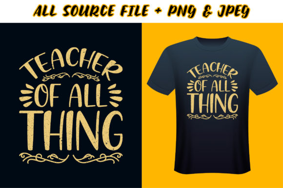 Teacher's T-shirt Design - A Versatile Embroidery Choice